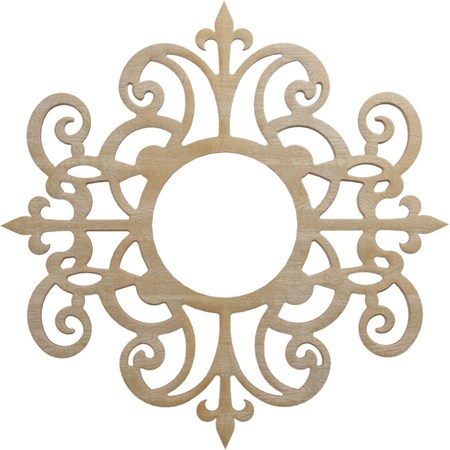 Ekena Millwork Dijon Wood Fretwork Pierced Ceiling Medallion, Birch, 20"OD x 6 1/2"ID x 1/4"T CMWP20X20X0250DIBI